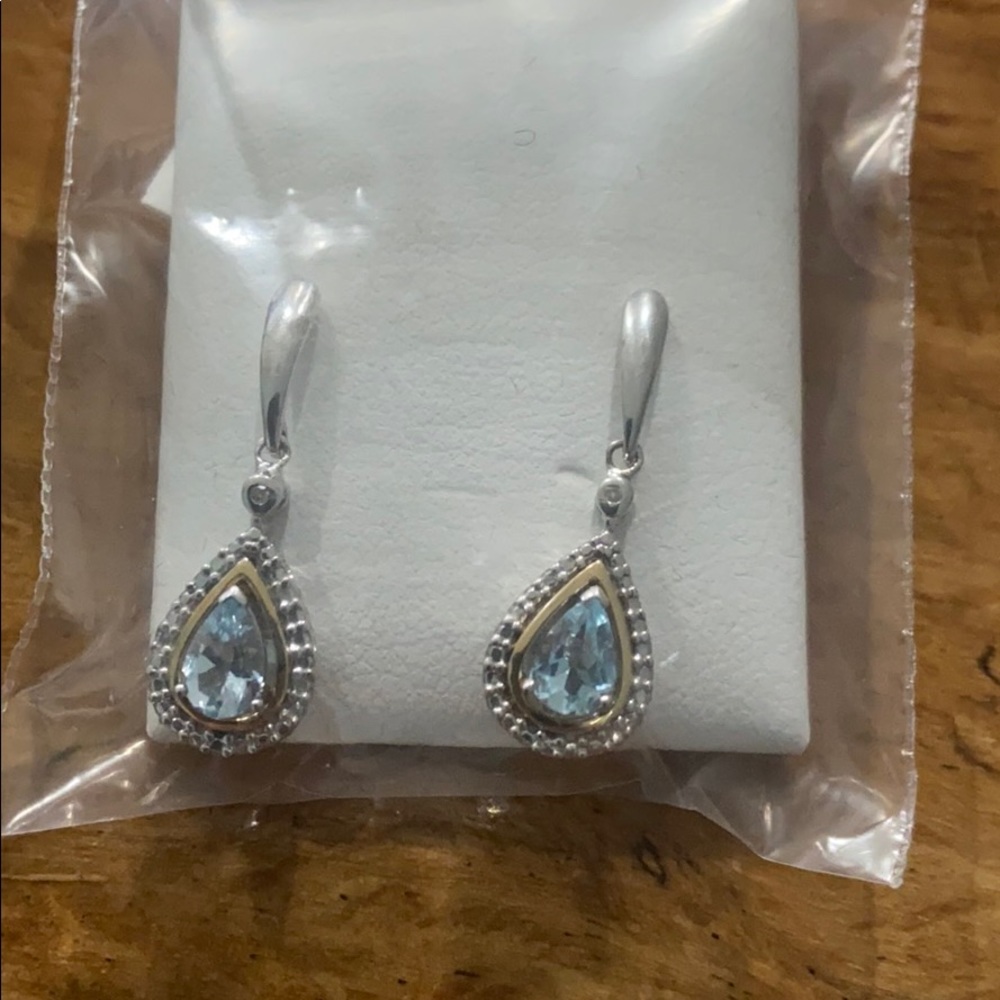 Gorgeous earring and pendant set from Macy’s. 14k